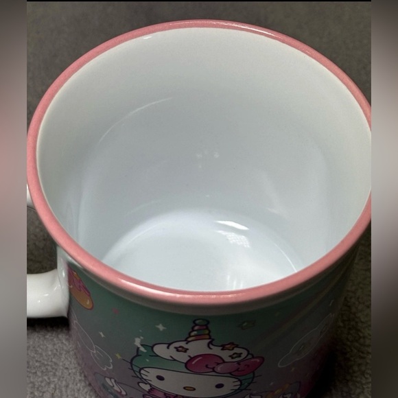 Sanrio Hello Kitty Rainbow Unicorn Theme 12oz Ceramic Mug Galerie - Picture 5 of 8
